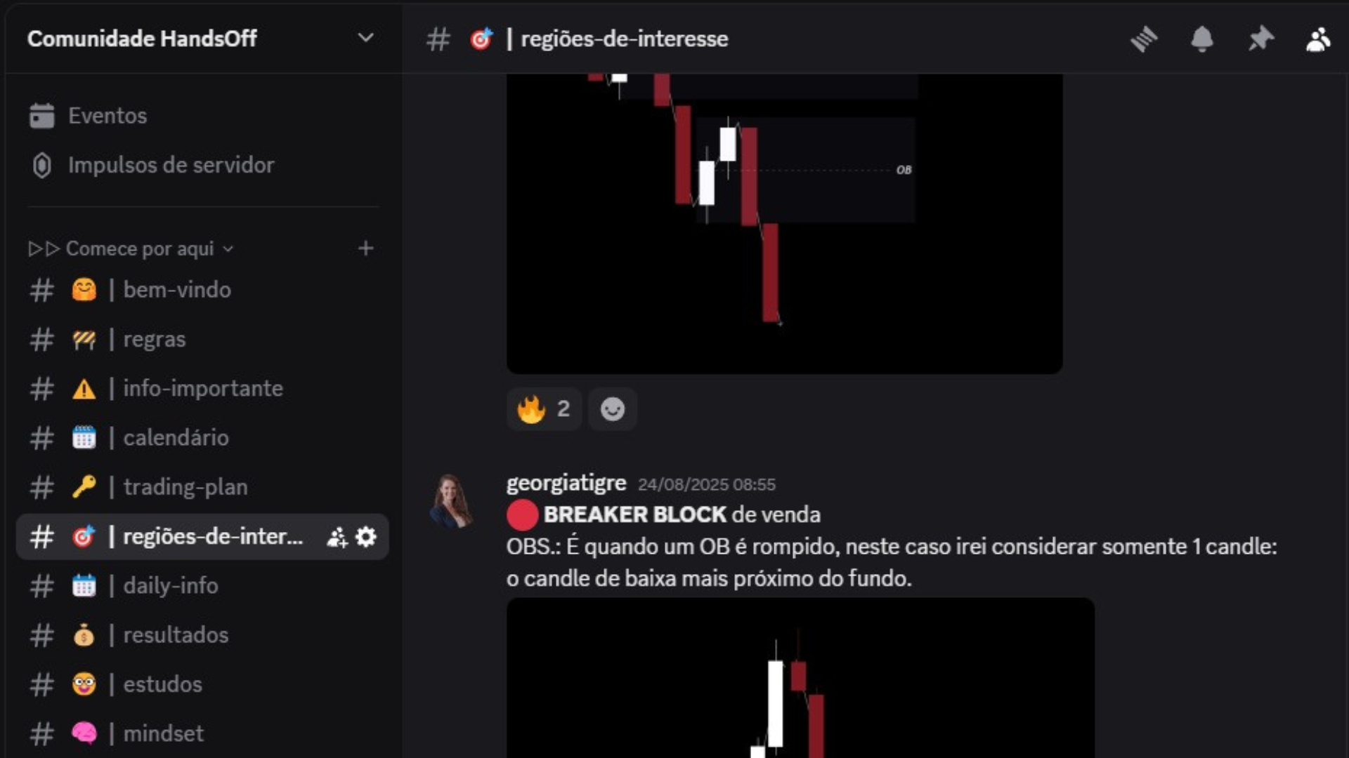 Comunidade ativa no Discord, com mentoria e acompanhamento diário
