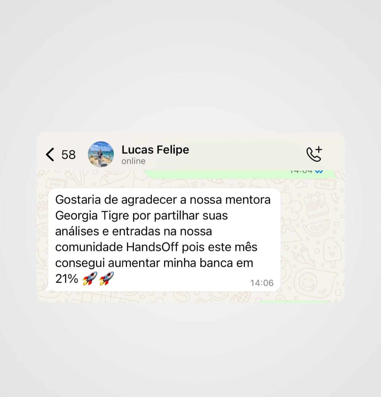 Depoimento de Lucas Felipe