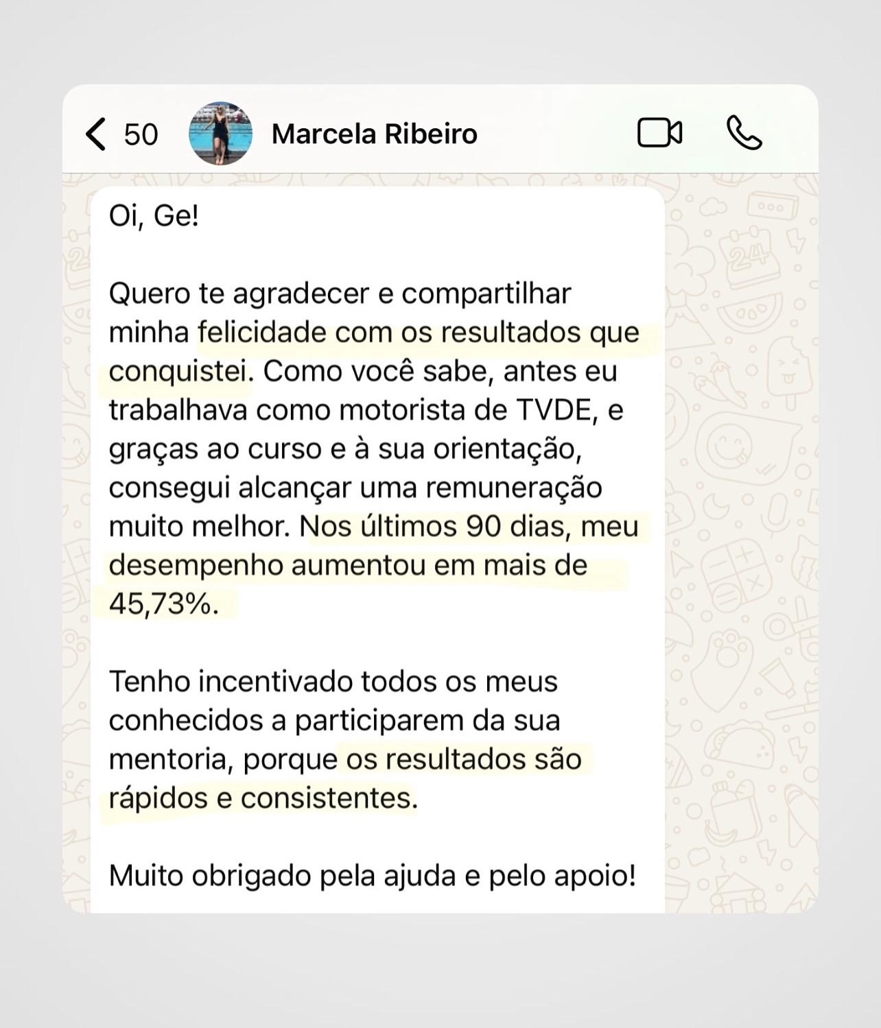 Depoimento de Marcela Ribeiro